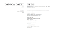 Tablet Screenshot of danicadakic.com